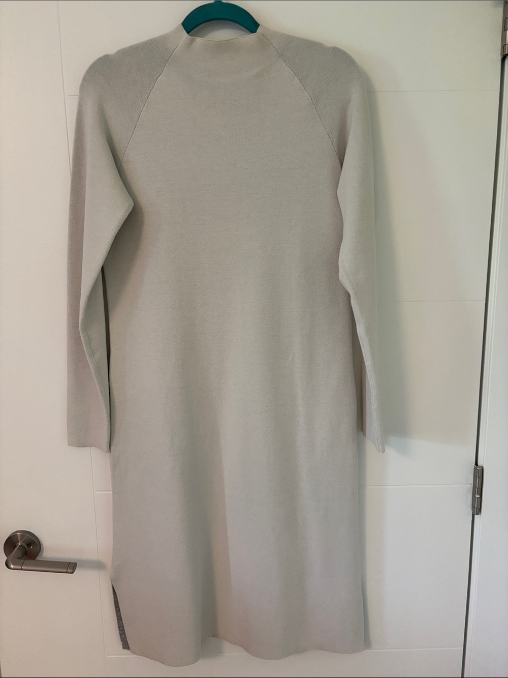 Diadora Light Gray Long Sleeve Knit Dress